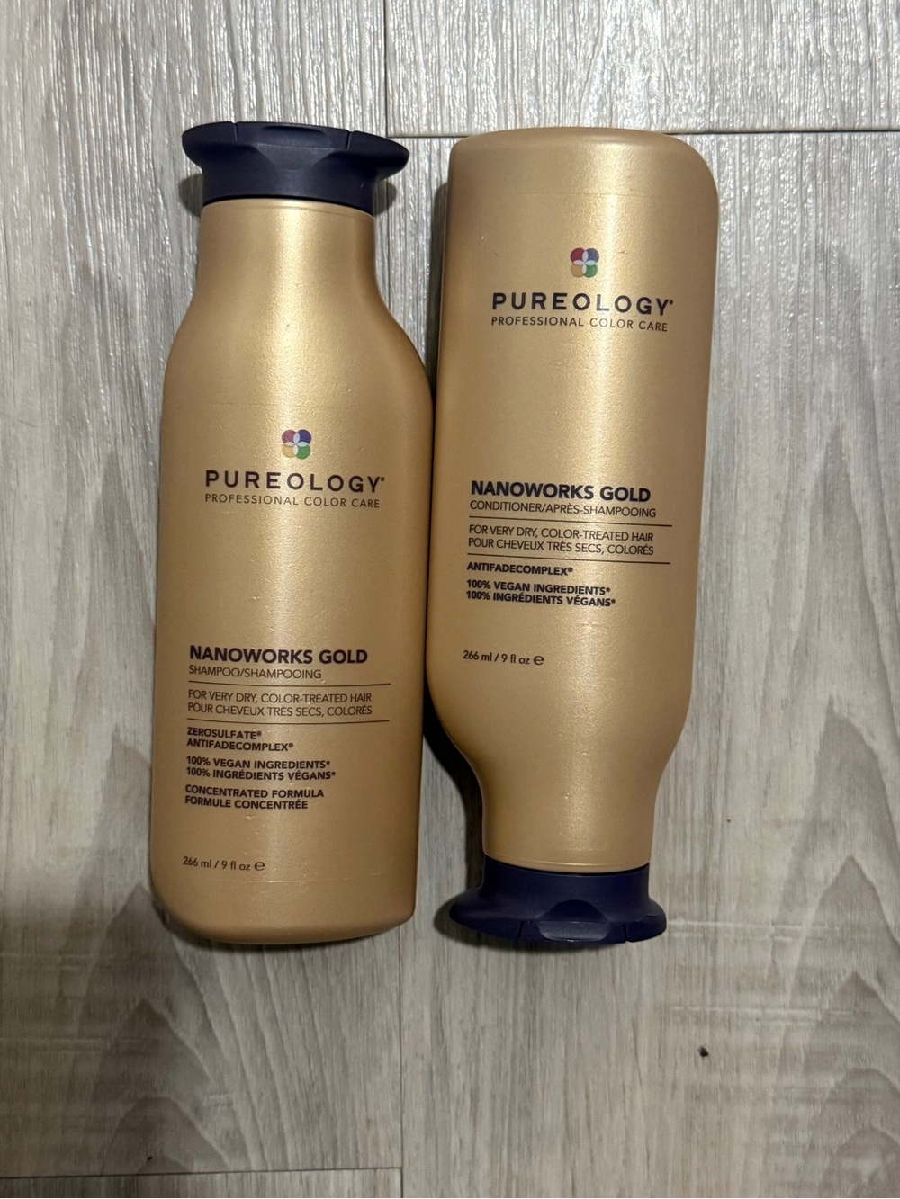 Pureology Nanoworks Gold Shampoo & Conditioner - Gold and Navy